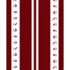 Tissu de Noël Julian et Co. à bordures, Rouge