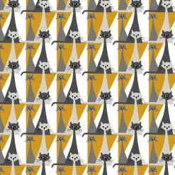 Tissu Kitty, Jaune