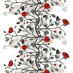Tissu Ofelia, rouge-marron