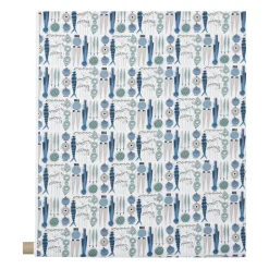 Tissu Picknick, Bleu-beige