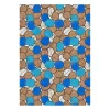 Tissu Päppel, Vert-bleu