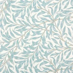 Tissu Ramas, Turquoise-Blanc