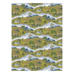 Tissu Renvandring, Vert