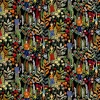 Tissu Trädgård, Noir-multi