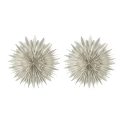 Étoile de l'avent blanche à pois Luna, Ø80 cm