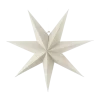 Étoile de l'avent blanche Bare, 80 cm