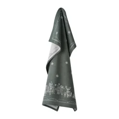Torchon de cuisine Julemorgen 50x70 cm, Blanc-vert