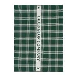 Torchon de cuisine Lexington coton écologique 50x70 cm, Green-white