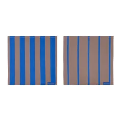 Torchon Stripes 33x33 cm lot de 2, Blush