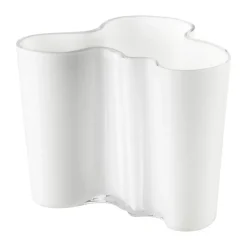 Vase Alvar Aalto blanc opale, 120 mm