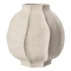 Vase Ernst à rayures bosselées, H24 cm Ø24 cm