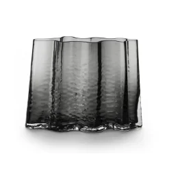 Vase Gry wide 24 cm, Smoke