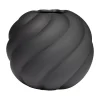 Vase Twist ball 20 cm, Black
