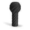 Vase Twist pillar 34 cm, Black