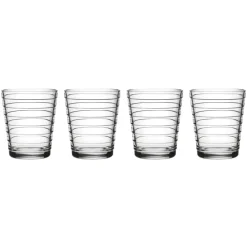 Verre Aino Aalto Lot de 4 22cl, Transparent