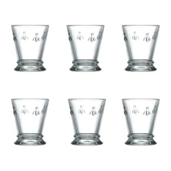 Verre à boire Abeille 26 cl, lot de 6, Transparent