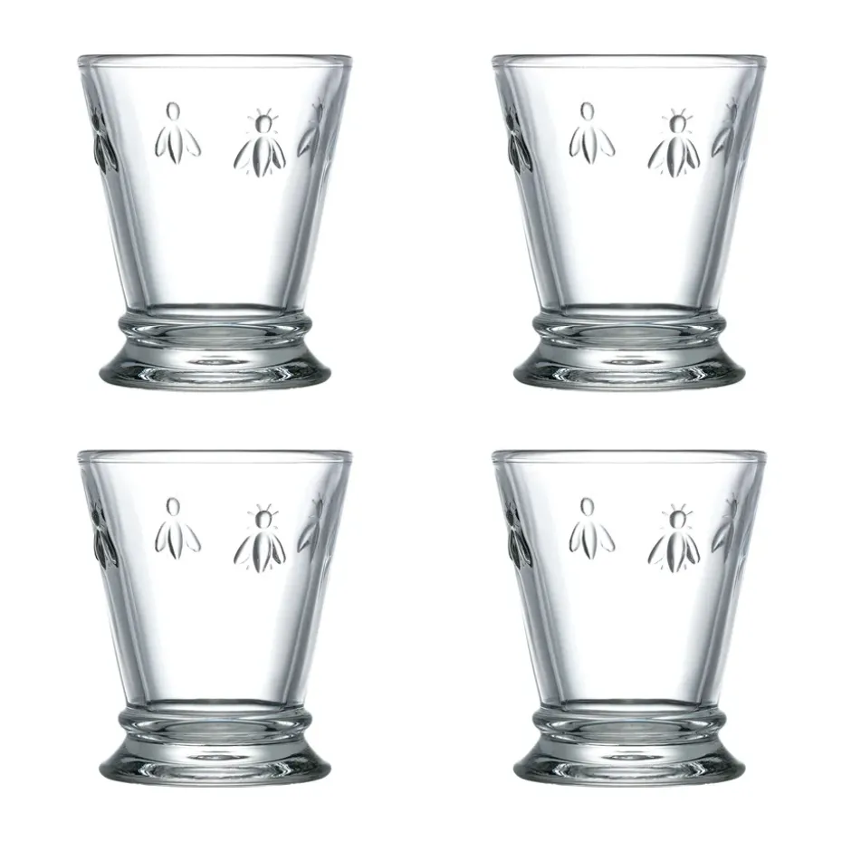 Verre à boire Abeille 26 cl, lot de 4, Transparent
