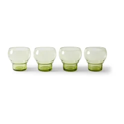 Verre Bulb 70's 27 cl lot de 4, Mint green