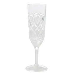 Verre à champagne Rice acrylique, Transparent