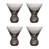 Verre à cocktail Corliss, lot de 4, Gris