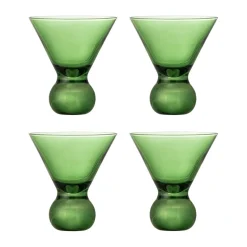 Verre à cocktail Corliss, lot de 4, Vert