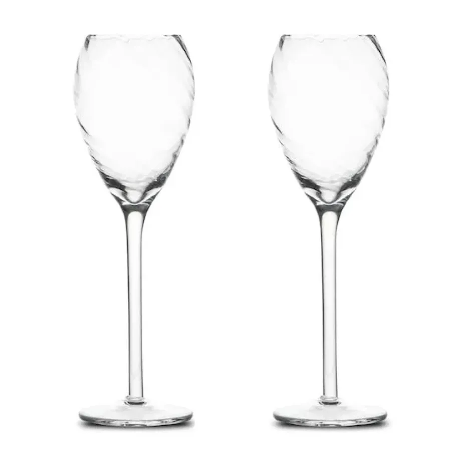 Verres à champagne Opacity 16 cl lot de 2, Clair