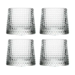 Verre à whiskey Blossom 16 cl, lot de 4, Transparent