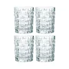 Verre à whiskey Bossa Nova 33cl Lot de 4, Transparent