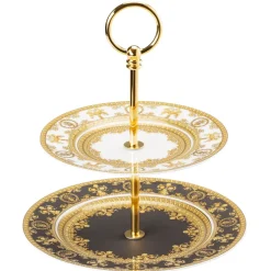 Versace I love Baroque présentoir à gâteaux, Deux étages